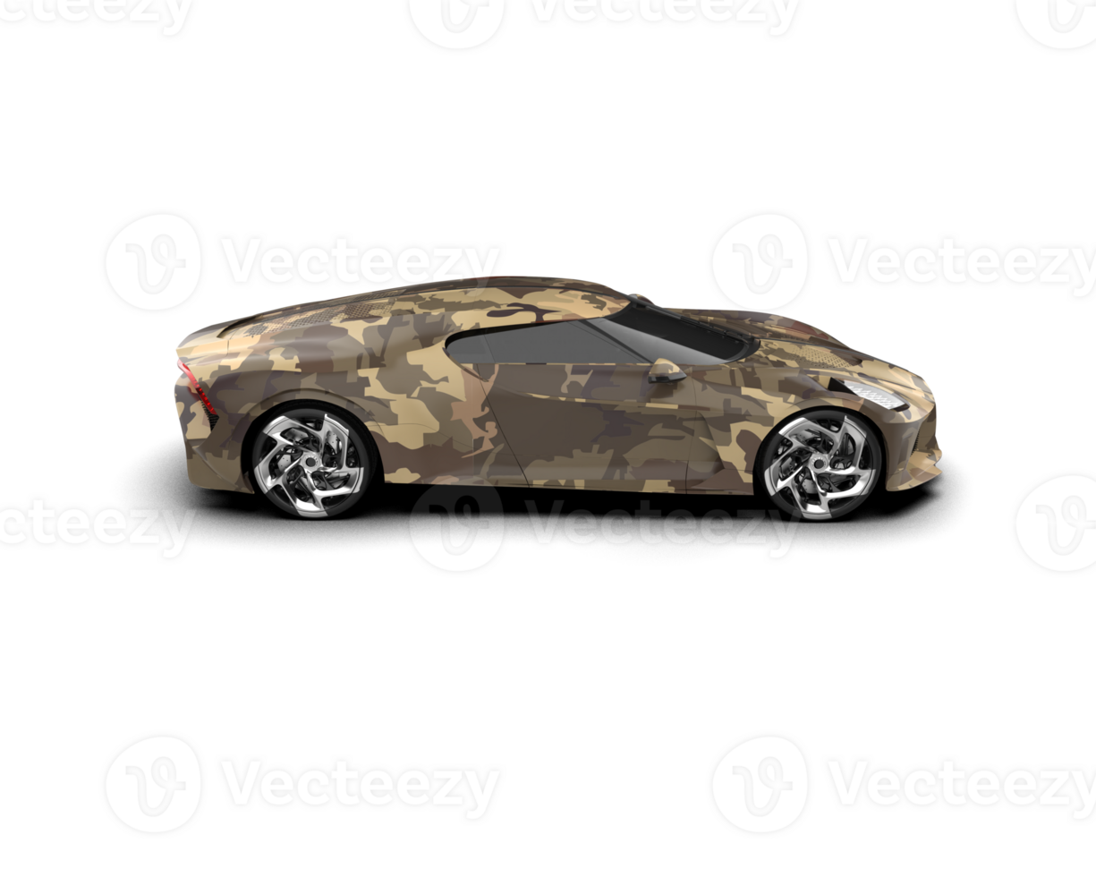 Realistic sport car isolated on background. 3d rendering - illustration png