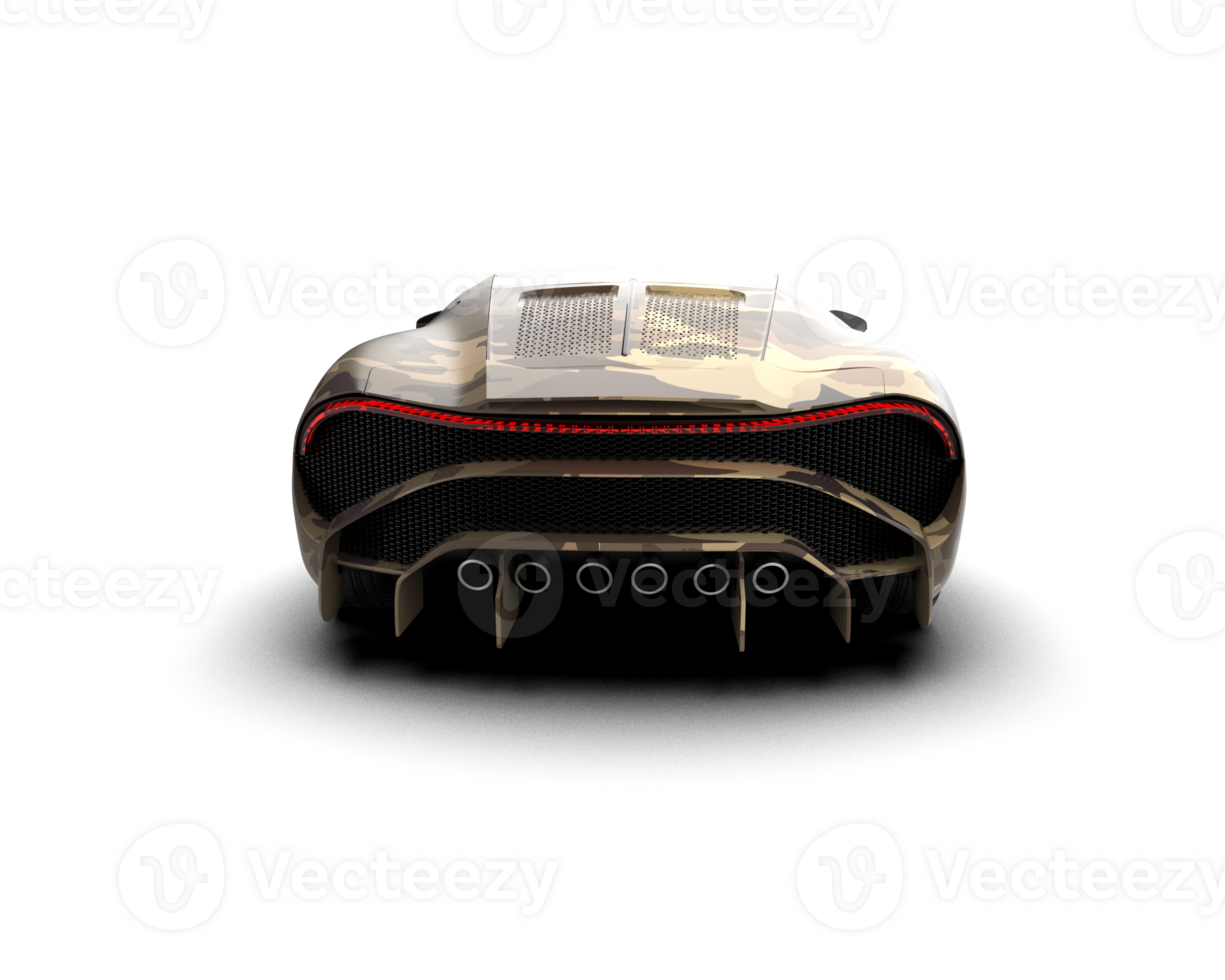 Realistic sport car isolated on background. 3d rendering - illustration png