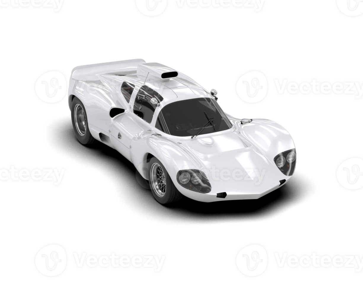 Realistic sport car isolated on background. 3d rendering - illustration png
