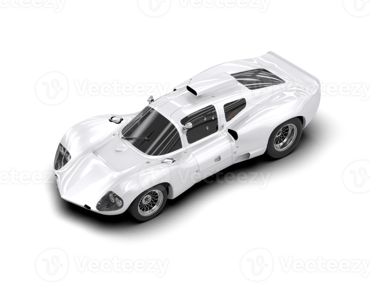 Realistic sport car isolated on background. 3d rendering - illustration png