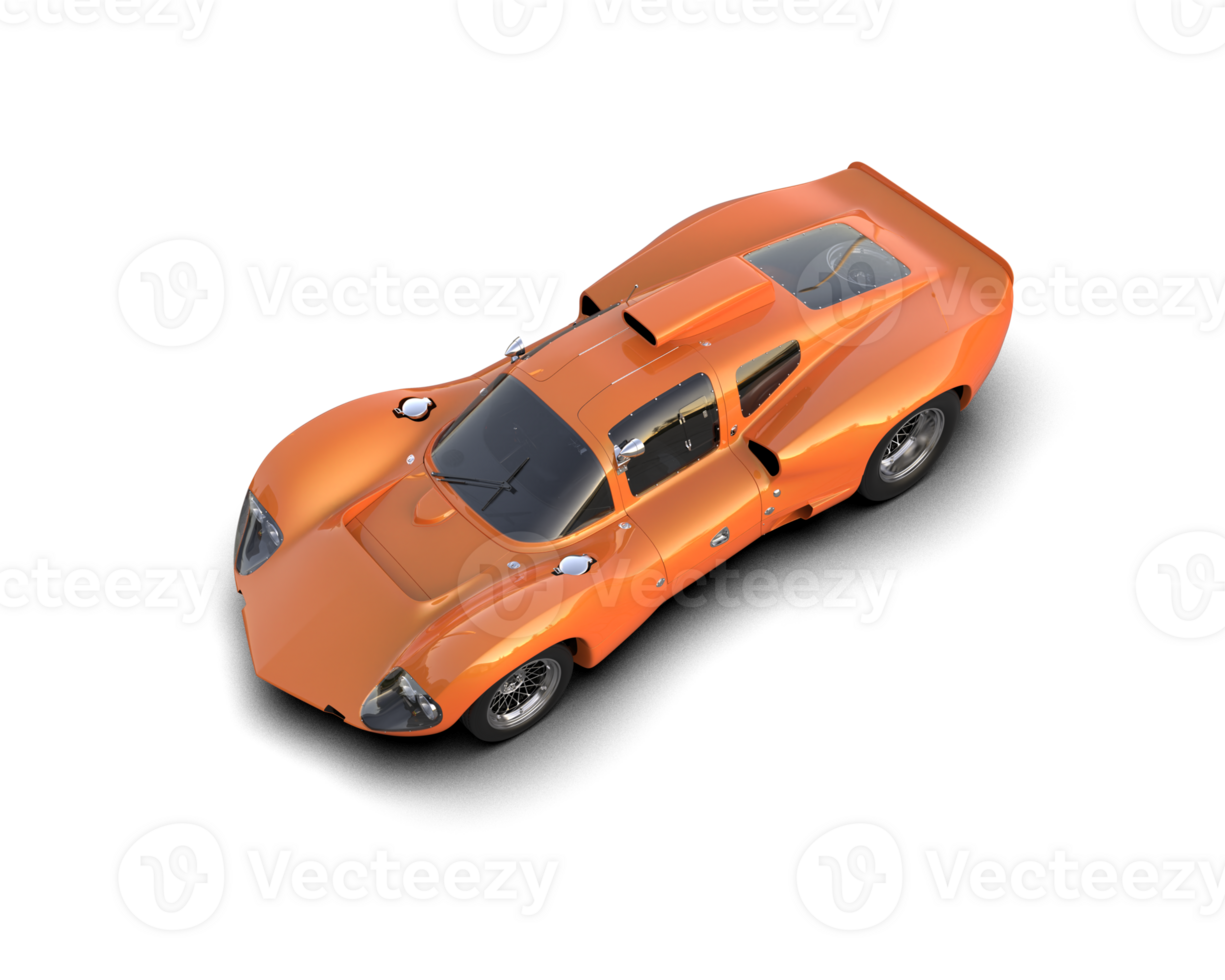 Realistic sport car isolated on background. 3d rendering - illustration png