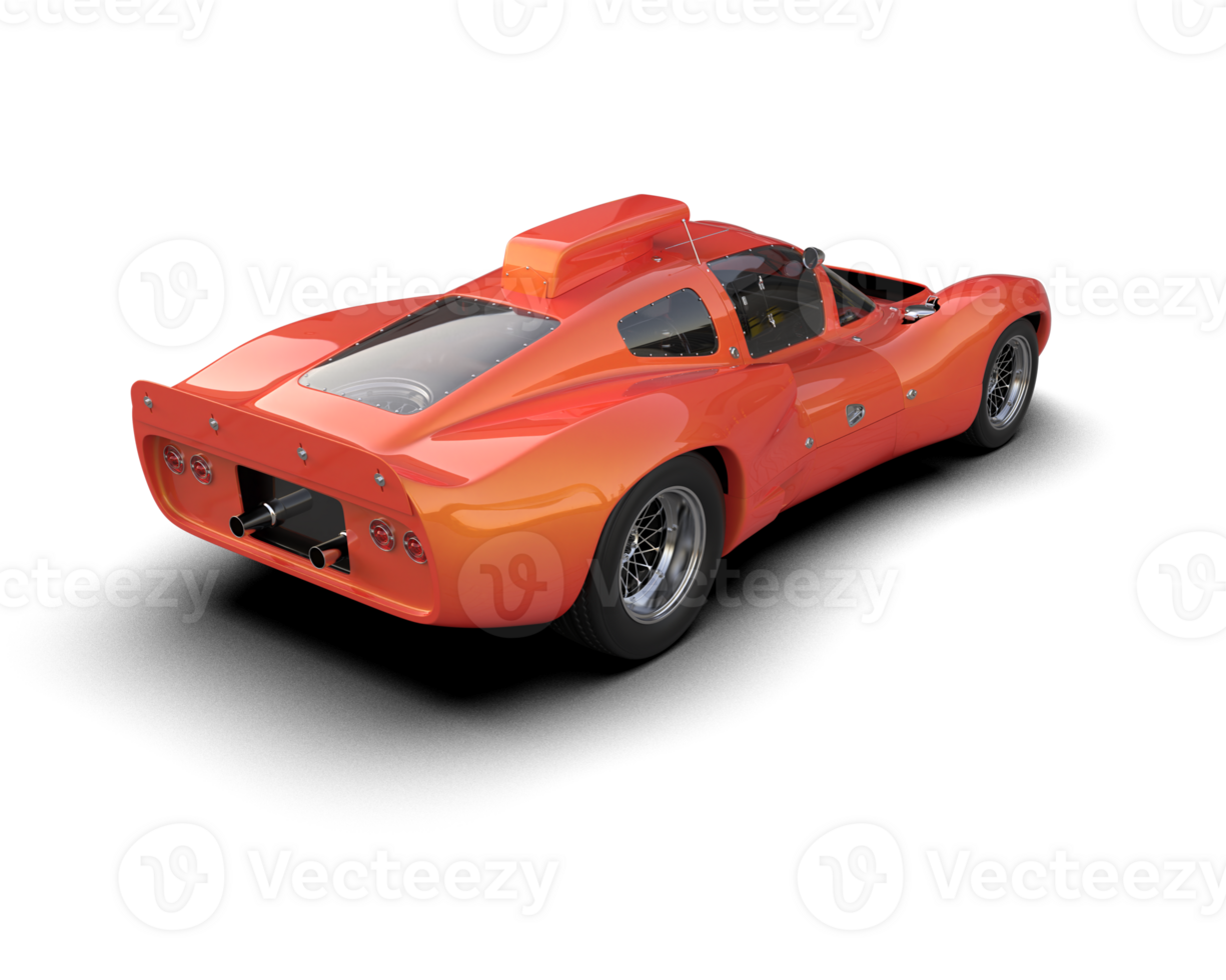 Realistic sport car isolated on background. 3d rendering - illustration png