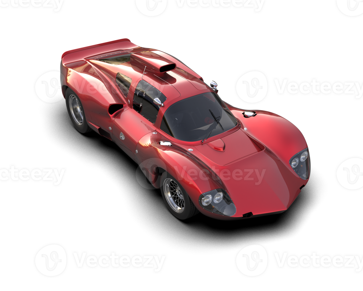 Realistic sport car isolated on background. 3d rendering - illustration png