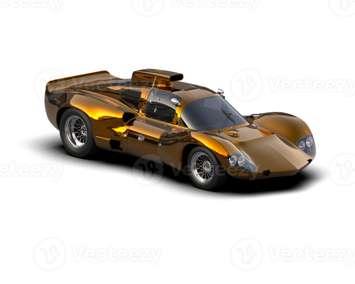 Realistic sport car isolated on background. 3d rendering - illustration png