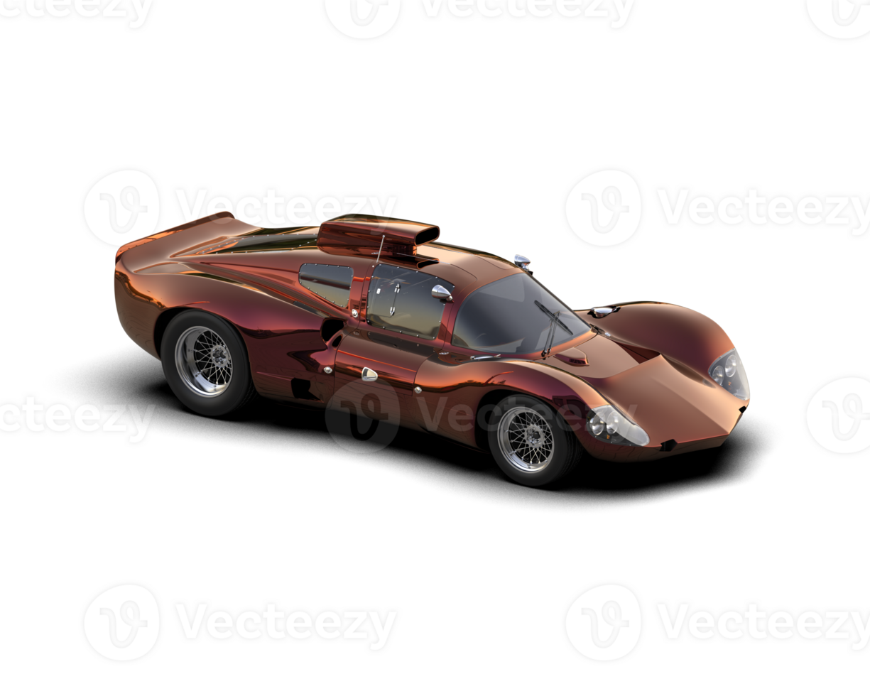 Realistic sport car isolated on background. 3d rendering - illustration png