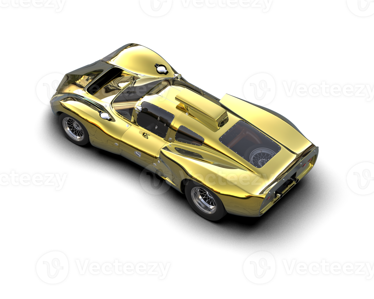Realistic sport car isolated on background. 3d rendering - illustration png