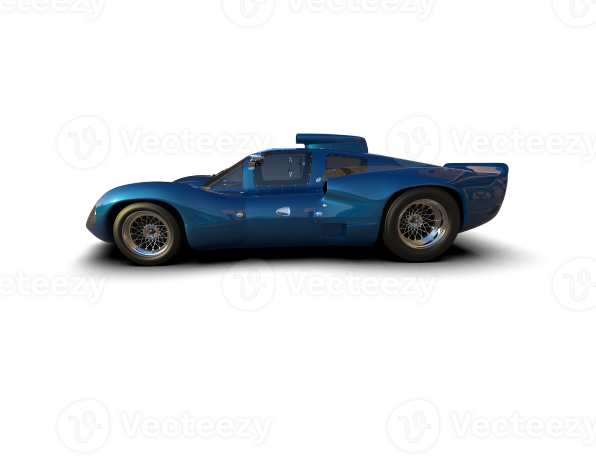 Realistic sport car isolated on background. 3d rendering - illustration png