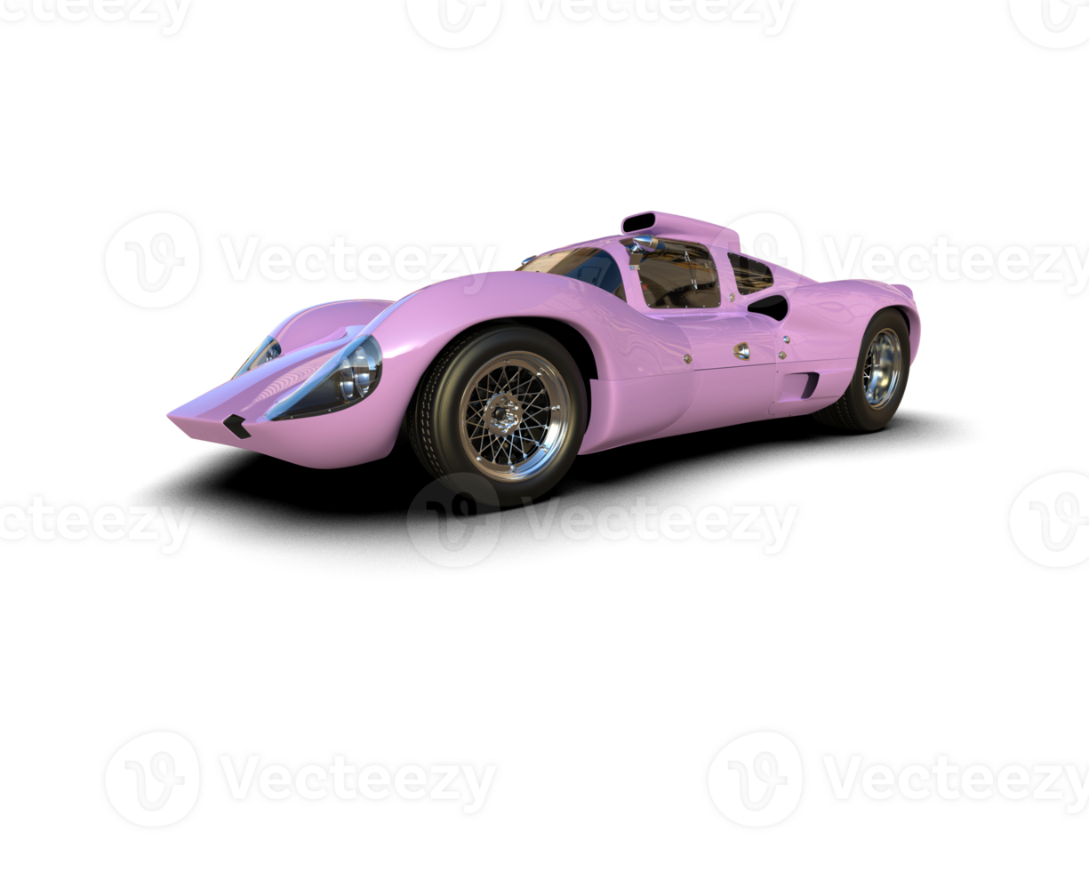 Realistic sport car isolated on background. 3d rendering - illustration png