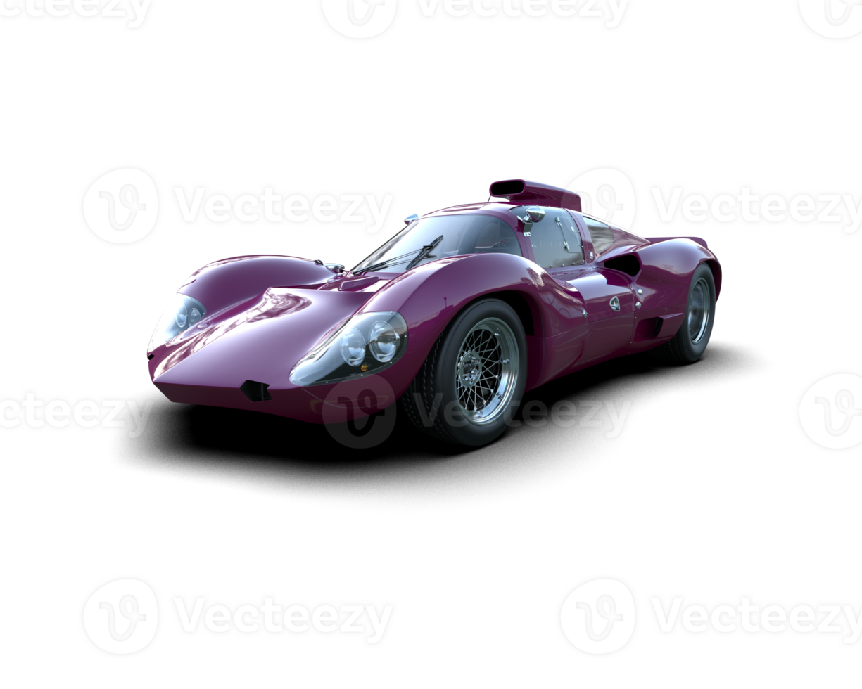 Realistic sport car isolated on background. 3d rendering - illustration png