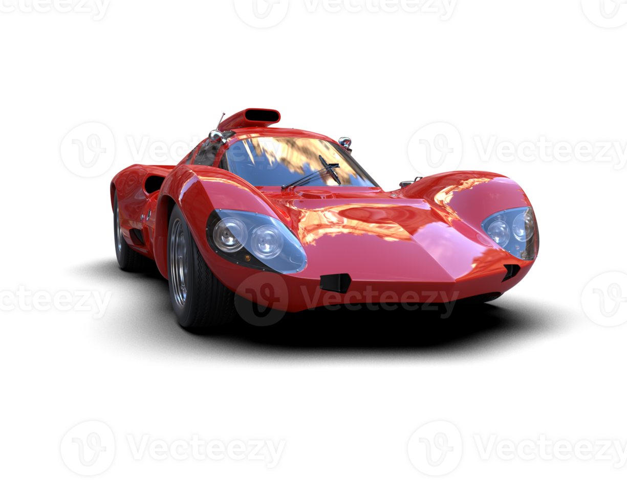 Realistic sport car isolated on background. 3d rendering - illustration png