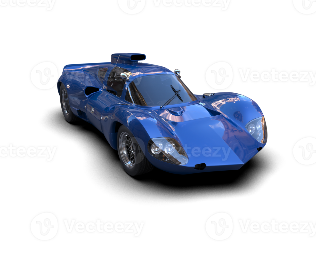 Realistic sport car isolated on background. 3d rendering - illustration png
