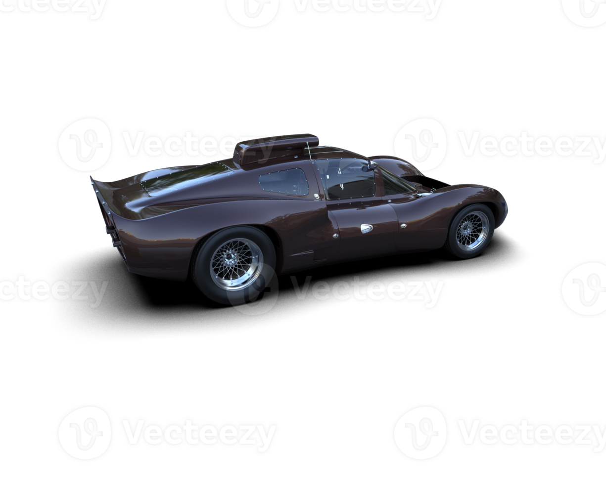 Realistic sport car isolated on background. 3d rendering - illustration png