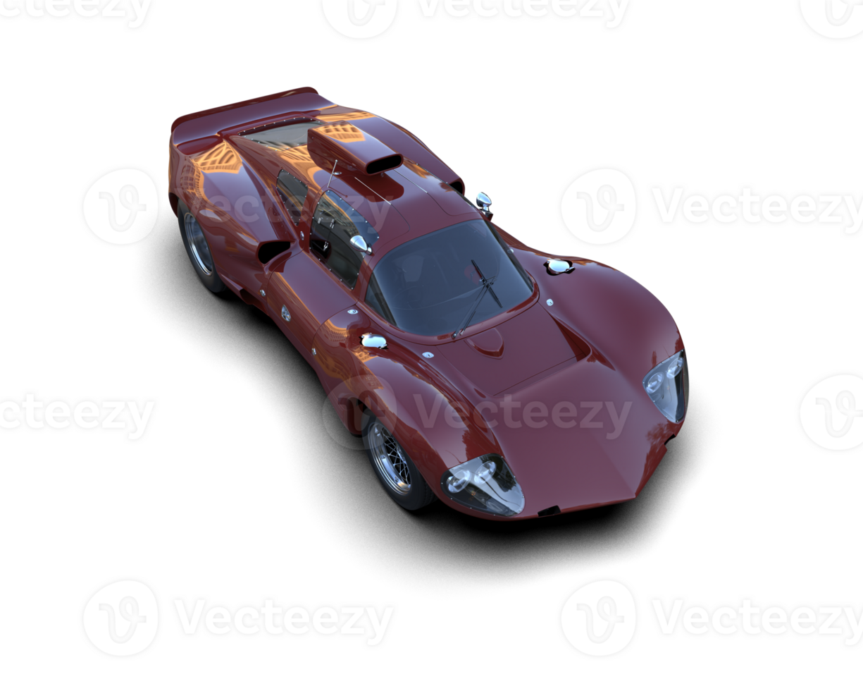 Realistic sport car isolated on background. 3d rendering - illustration png