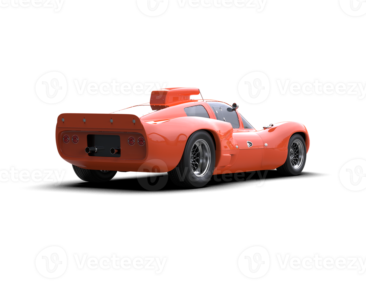 Realistic sport car isolated on background. 3d rendering - illustration png