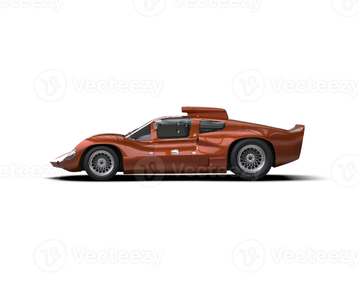 Realistic sport car isolated on background. 3d rendering - illustration png