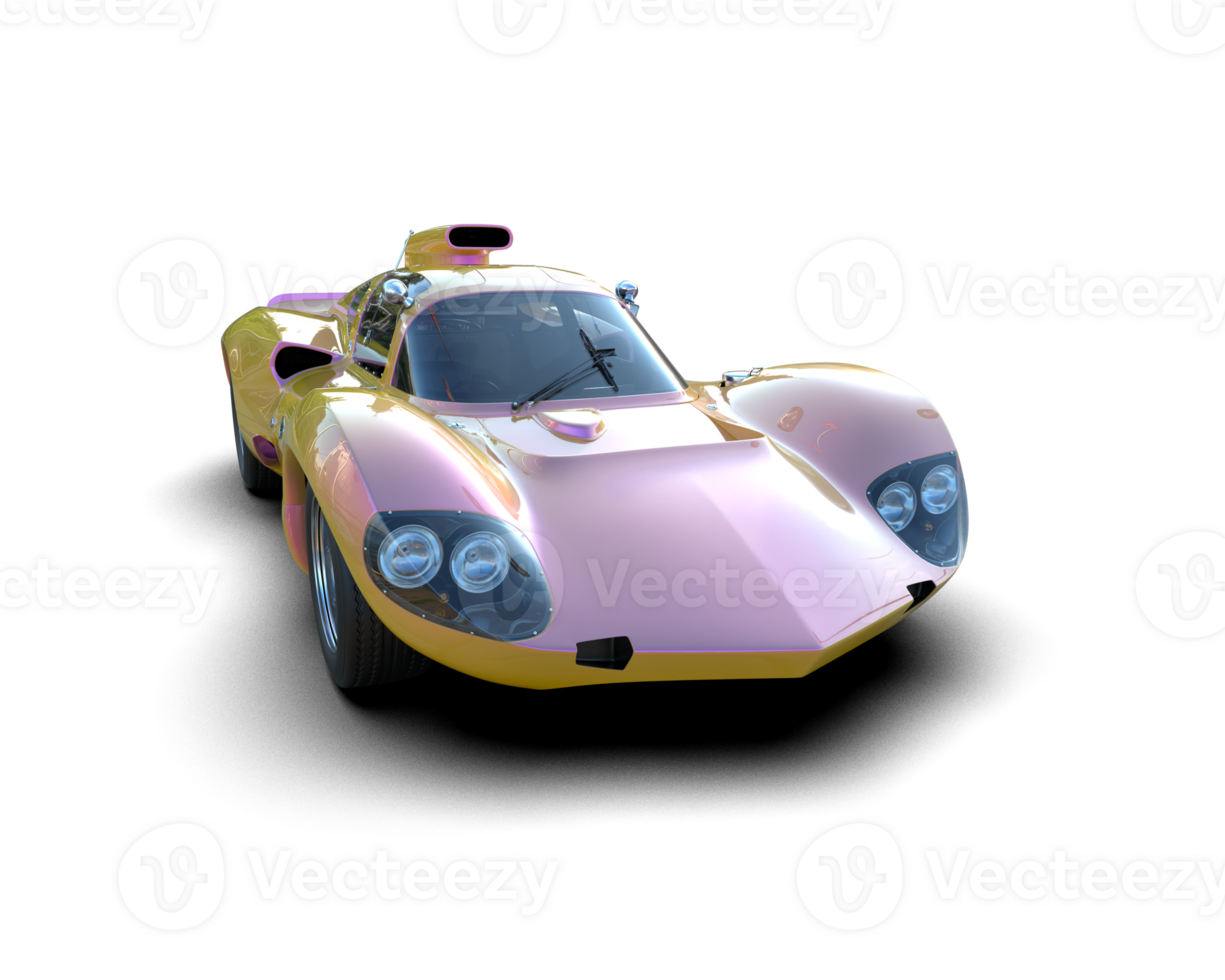 Realistic sport car isolated on background. 3d rendering - illustration png