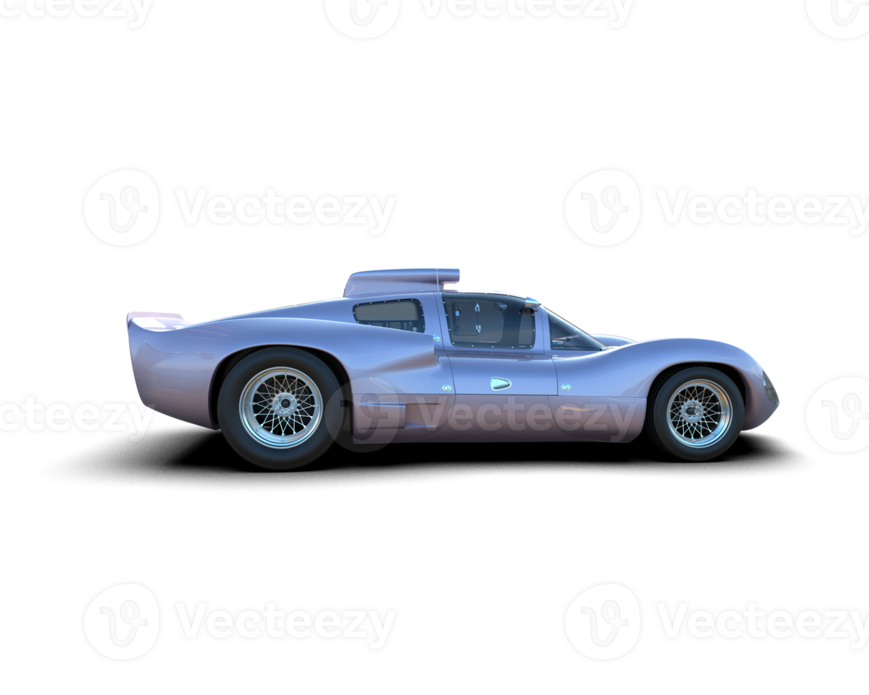 Realistic sport car isolated on background. 3d rendering - illustration png
