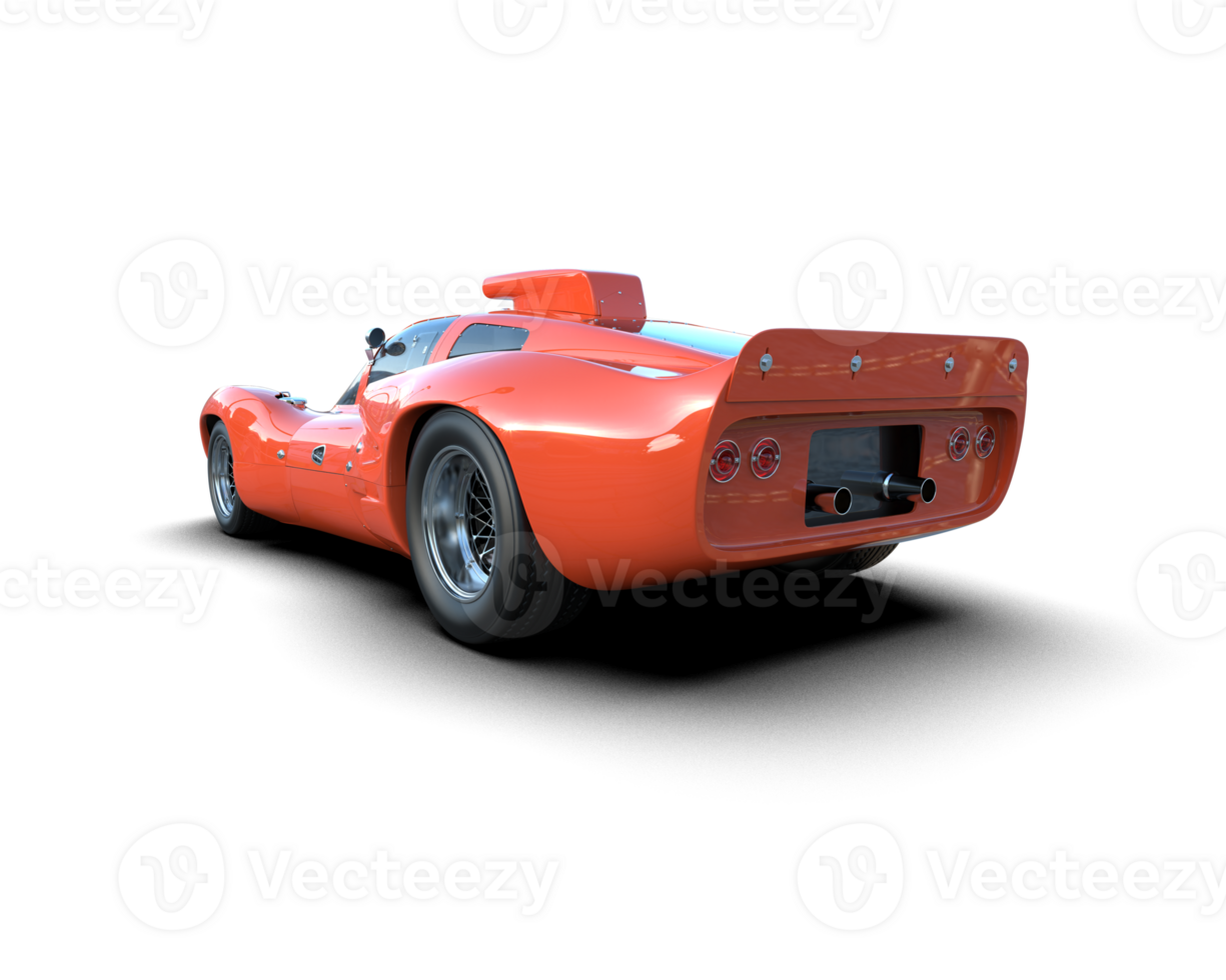 Realistic sport car isolated on background. 3d rendering - illustration png