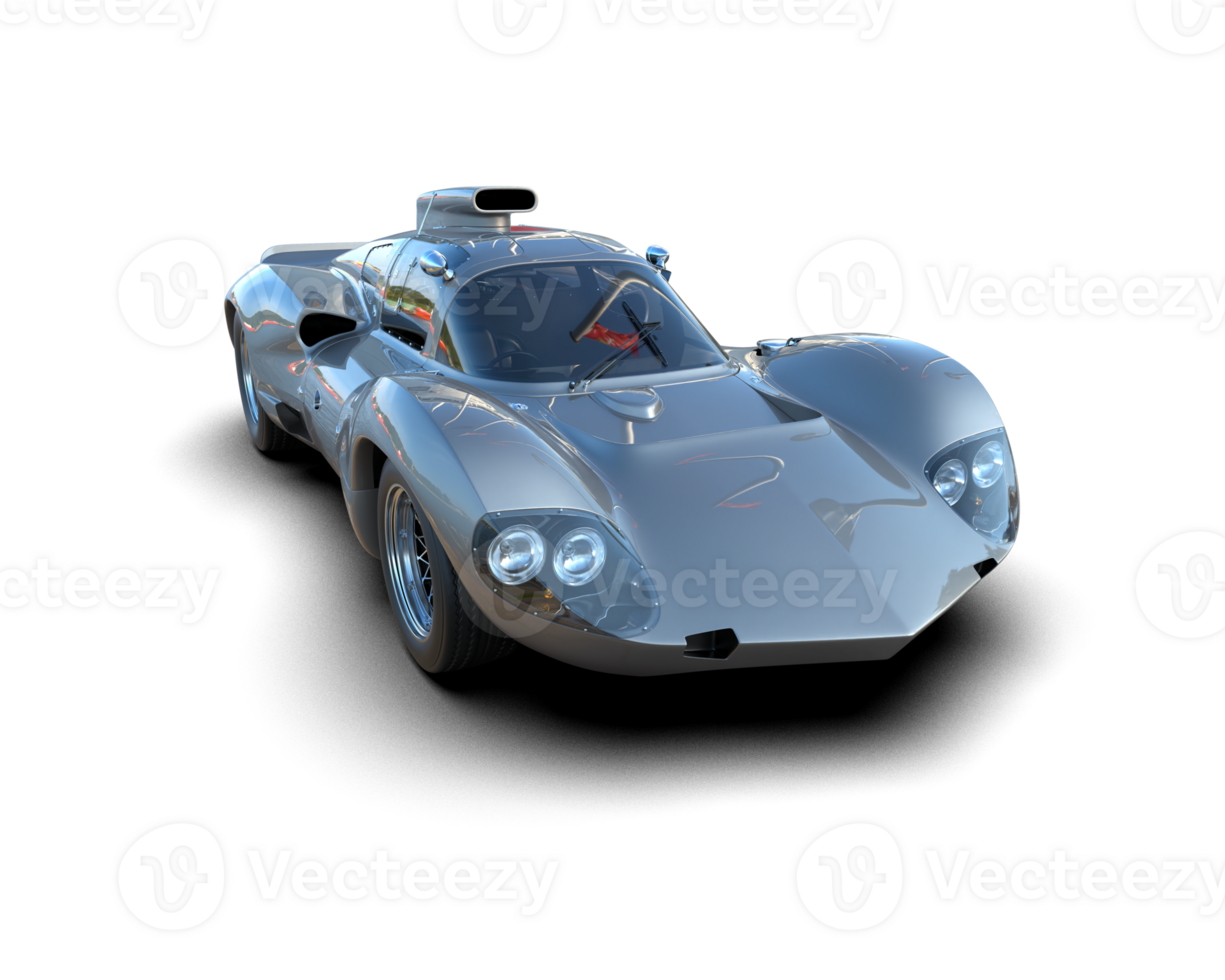 Realistic sport car isolated on background. 3d rendering - illustration png