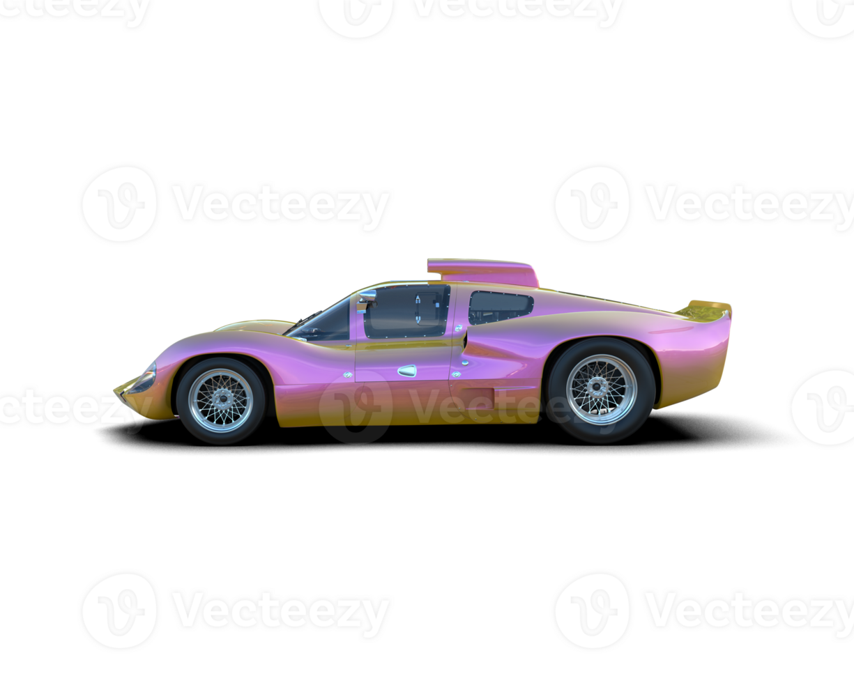 Realistic sport car isolated on background. 3d rendering - illustration png