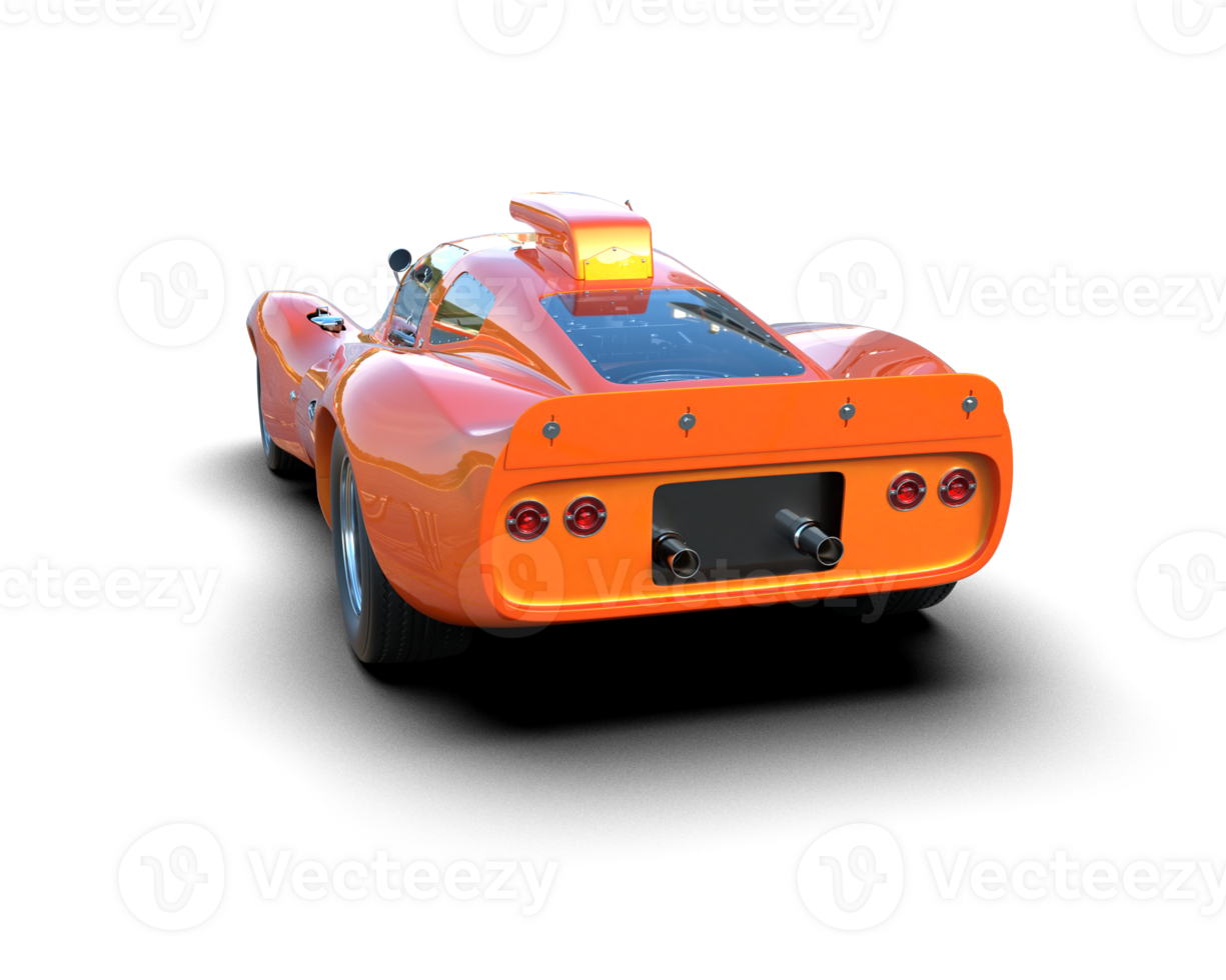 Realistic sport car isolated on background. 3d rendering - illustration png