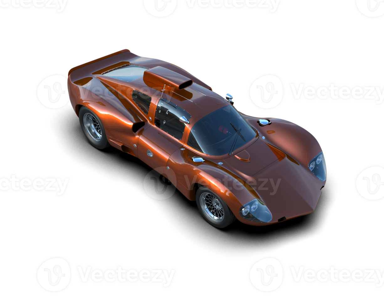 Realistic sport car isolated on background. 3d rendering - illustration png