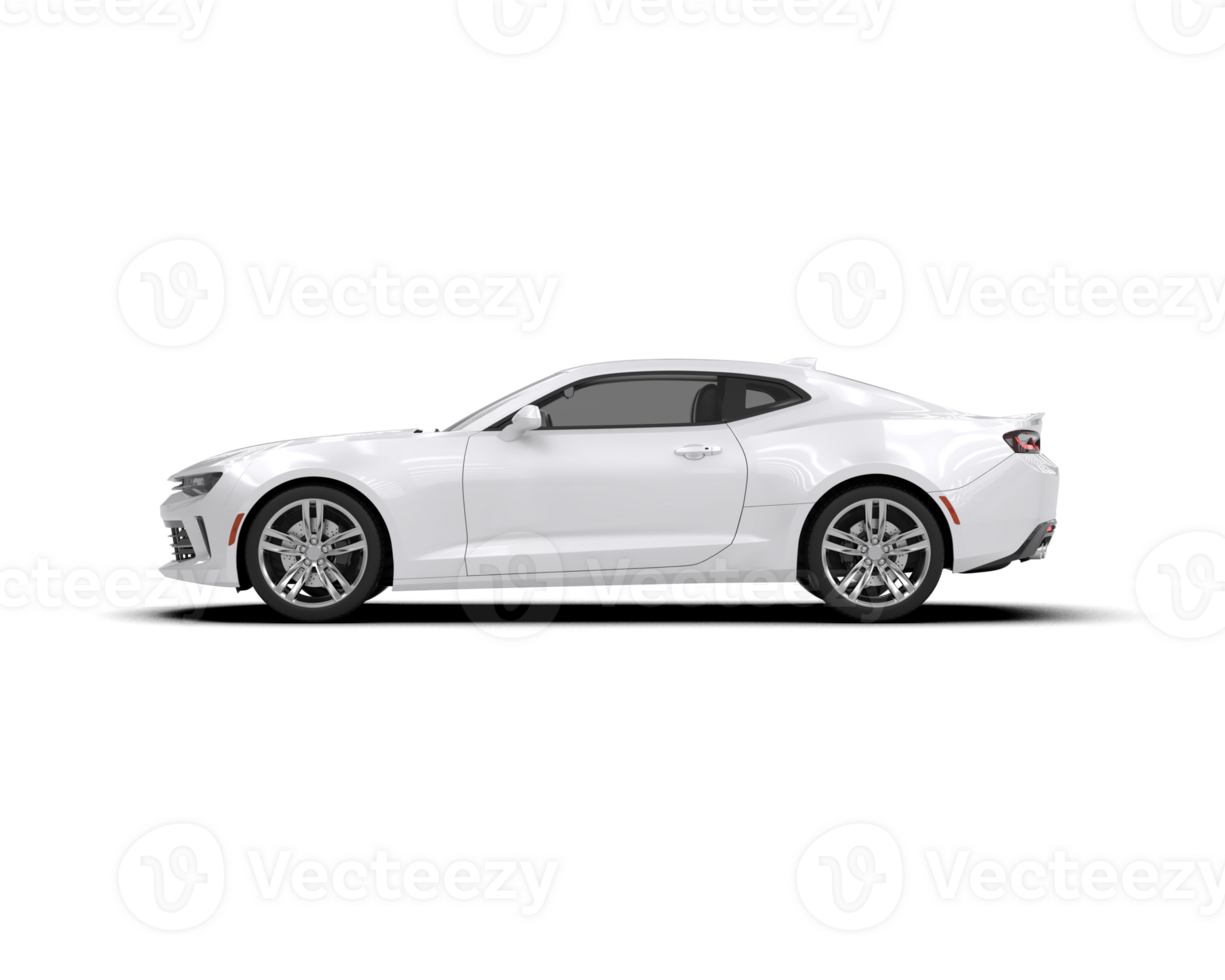 Realistic sport car isolated on background. 3d rendering - illustration png