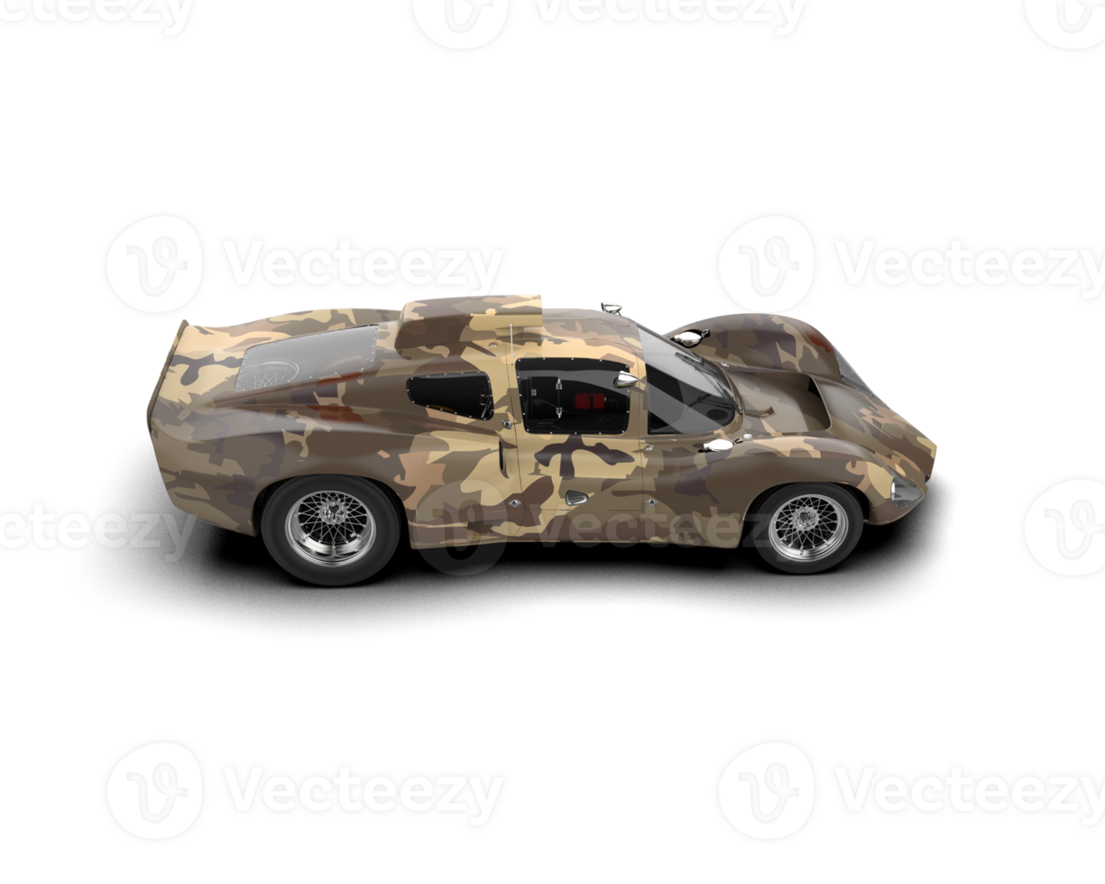 Realistic sport car isolated on background. 3d rendering - illustration png