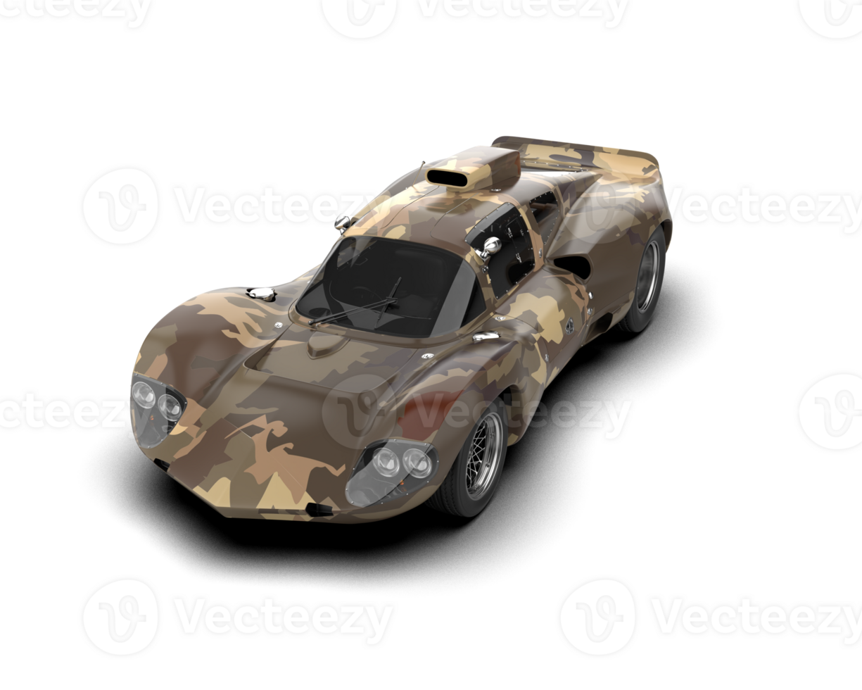 Realistic sport car isolated on background. 3d rendering - illustration png