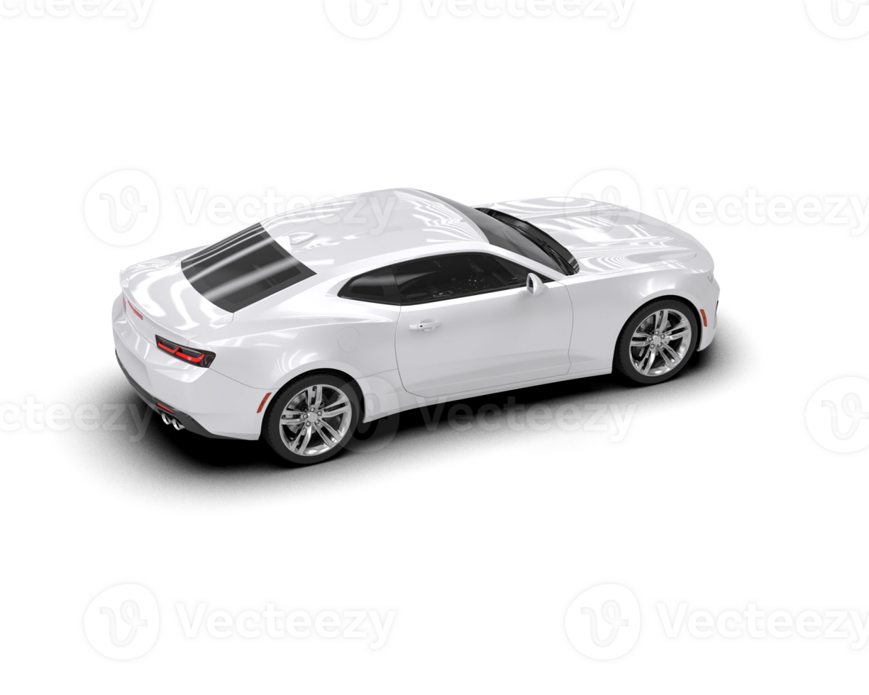 Realistic sport car isolated on background. 3d rendering - illustration png