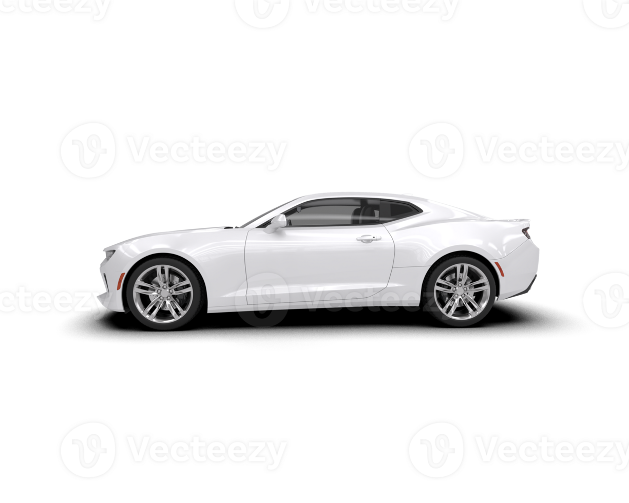 Realistic sport car isolated on background. 3d rendering - illustration png