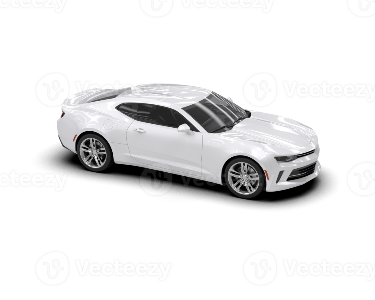 Realistic sport car isolated on background. 3d rendering - illustration png