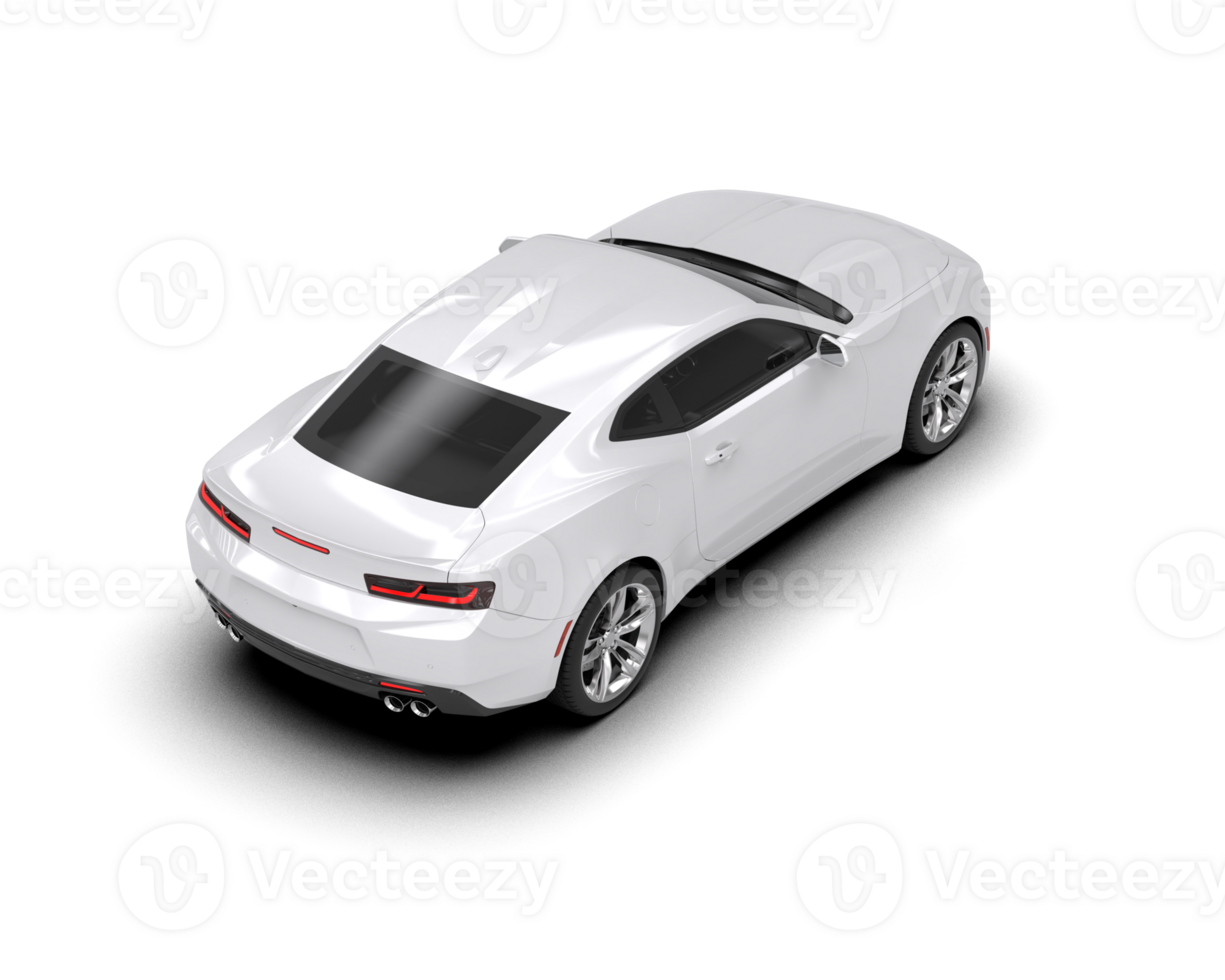 Realistic sport car isolated on background. 3d rendering - illustration png