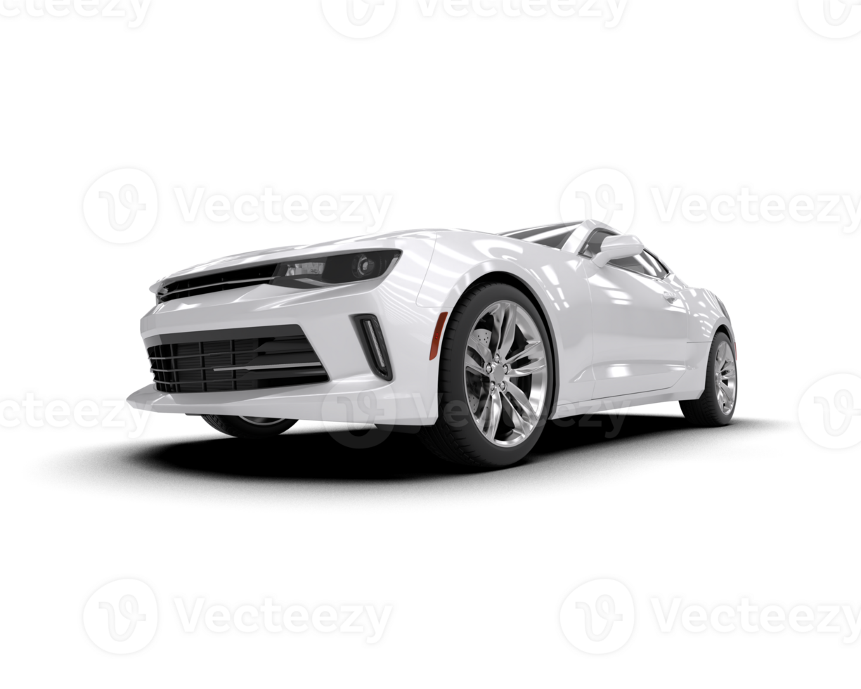 Realistic sport car isolated on background. 3d rendering - illustration png