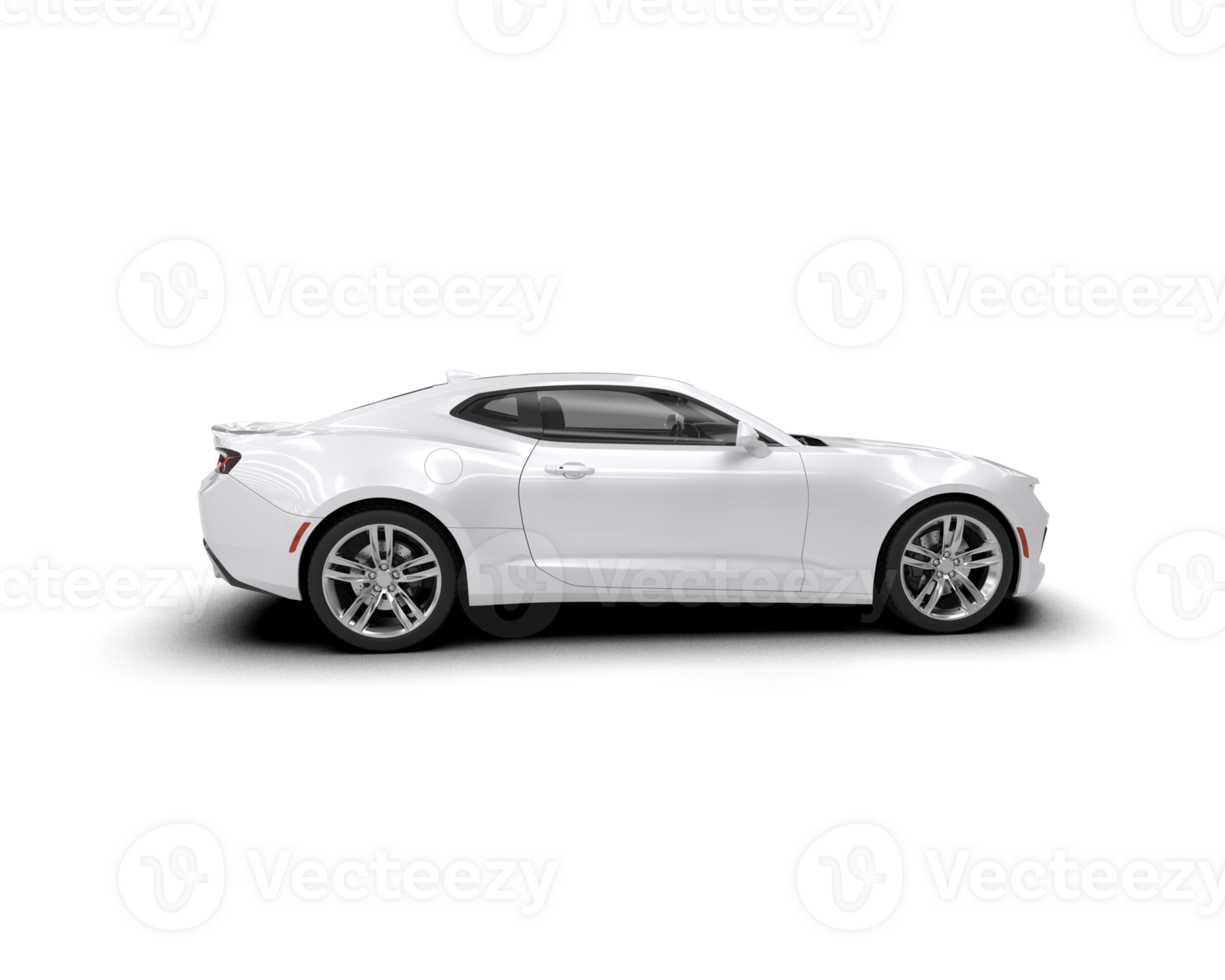 Realistic sport car isolated on background. 3d rendering - illustration png