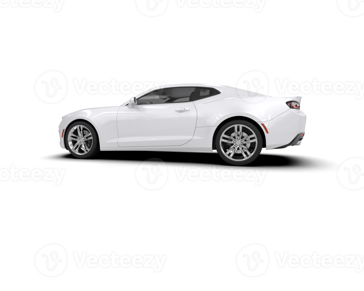 Realistic sport car isolated on background. 3d rendering - illustration png