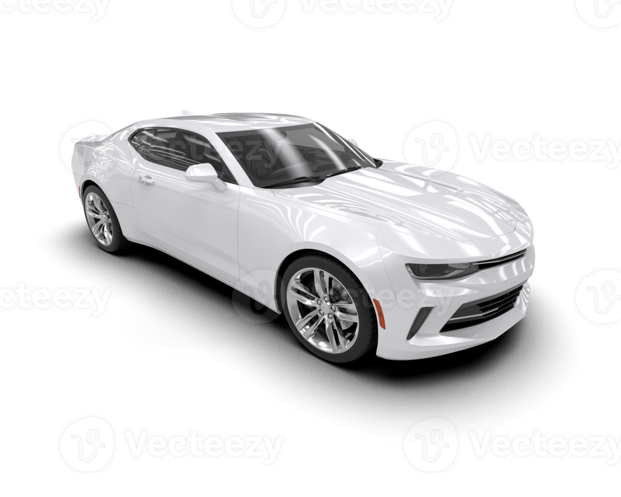 Realistic sport car isolated on background. 3d rendering - illustration png