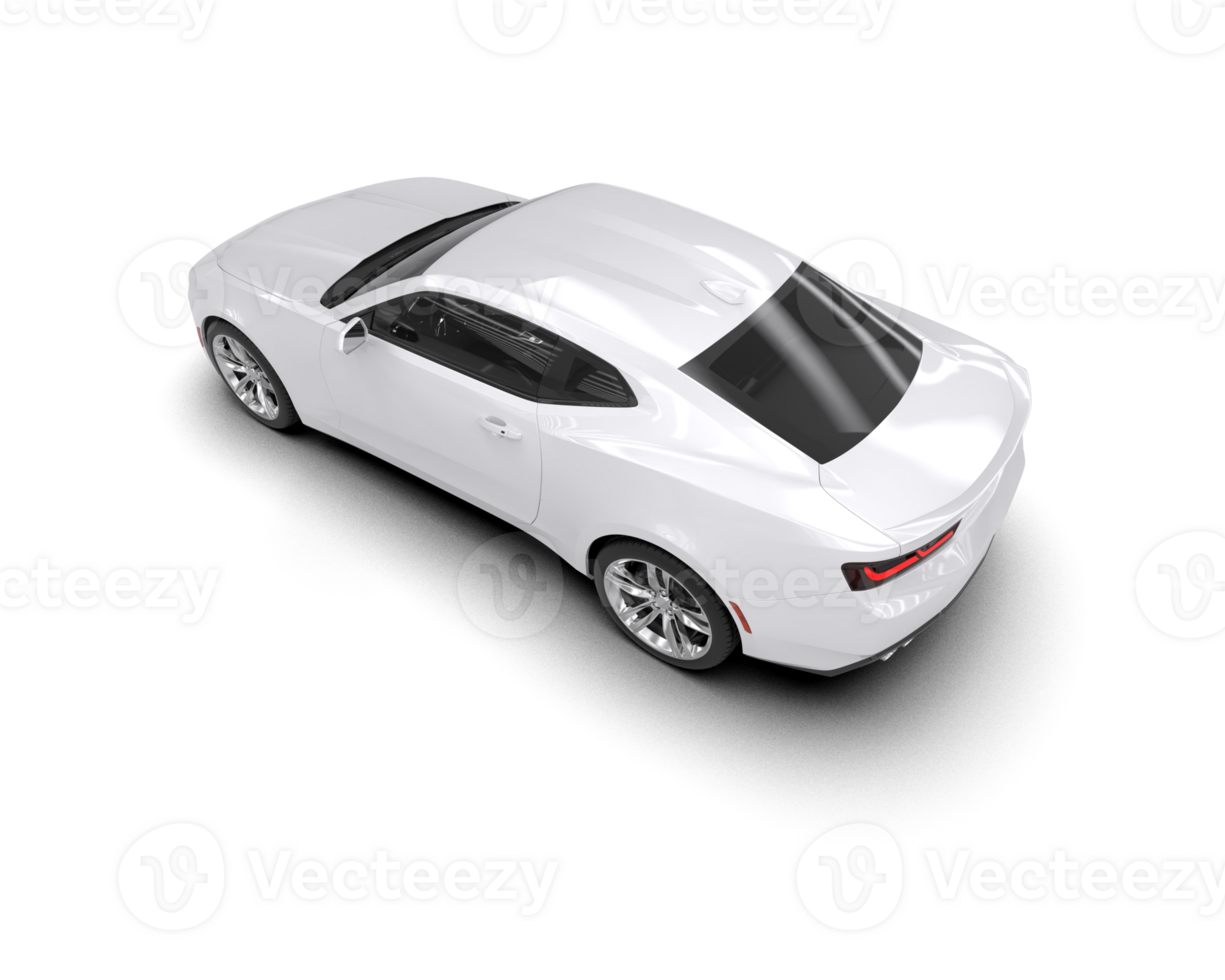 Realistic sport car isolated on background. 3d rendering - illustration png