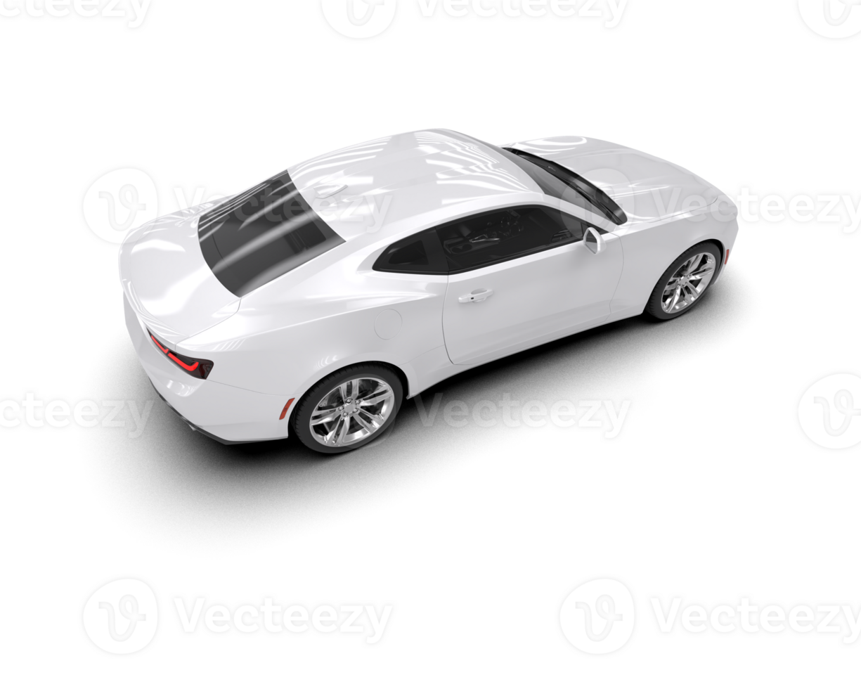 Realistic sport car isolated on background. 3d rendering - illustration png
