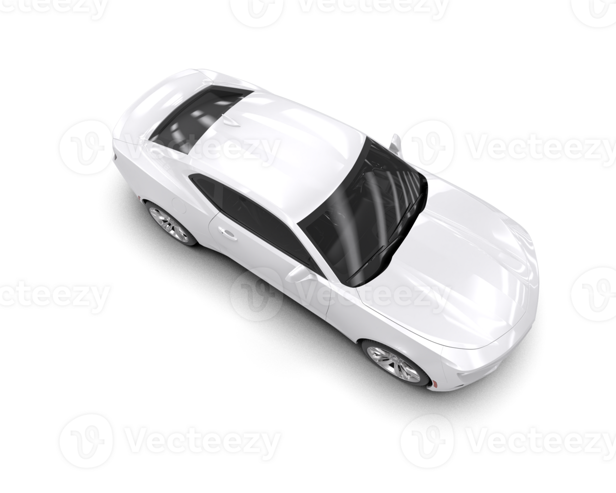 Realistic sport car isolated on background. 3d rendering - illustration png