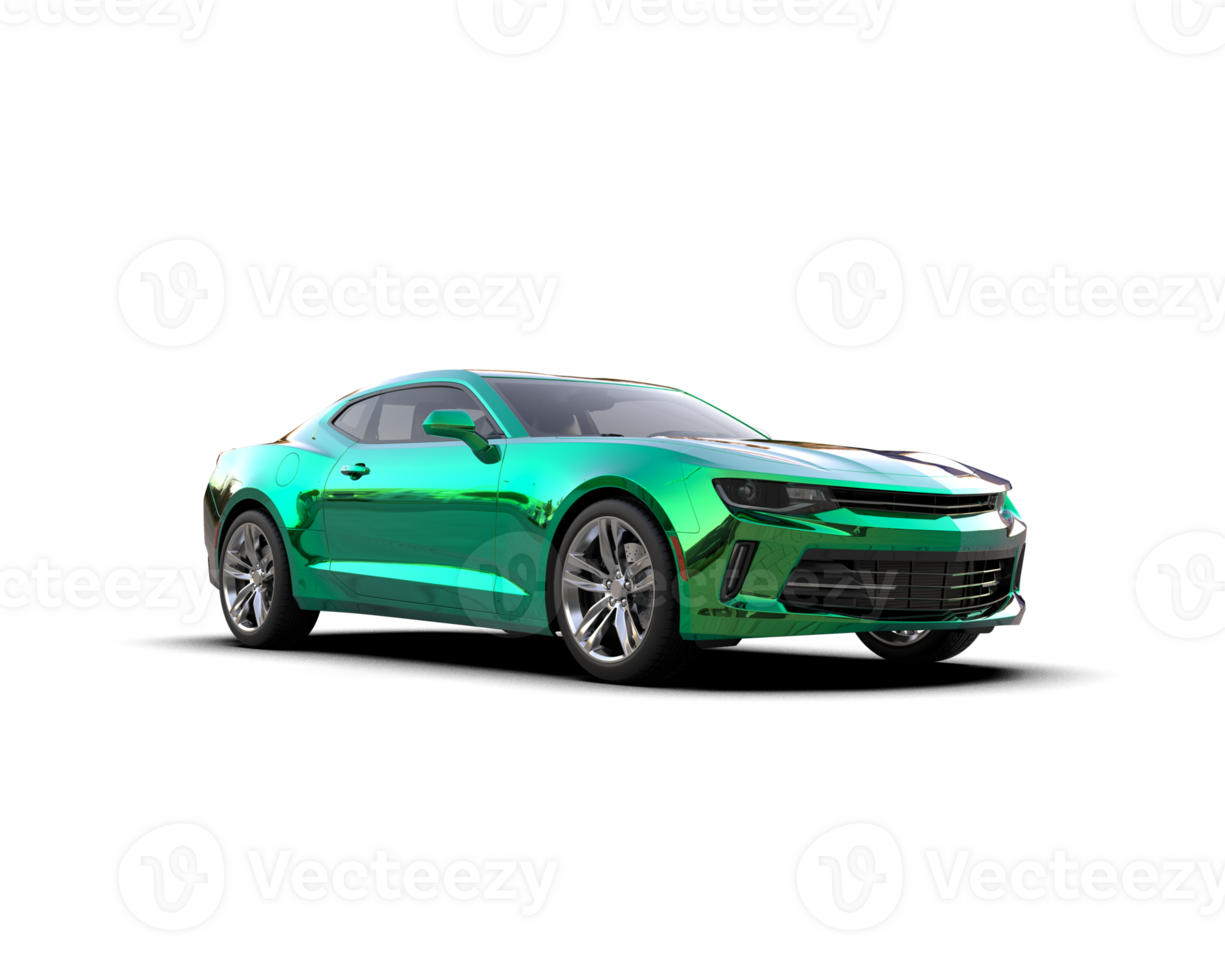 Realistic sport car isolated on background. 3d rendering - illustration png