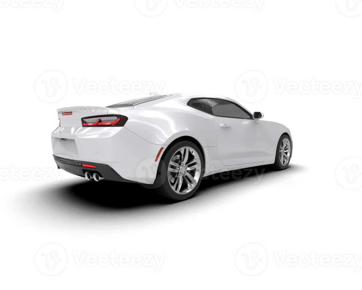 Realistic sport car isolated on background. 3d rendering - illustration png