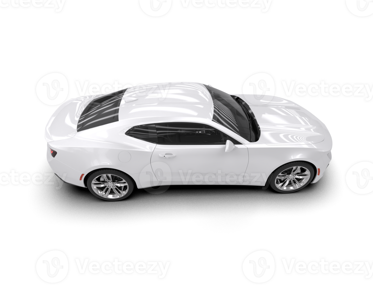 Realistic sport car isolated on background. 3d rendering - illustration png