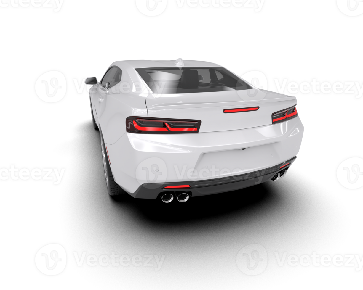 Realistic sport car isolated on background. 3d rendering - illustration png