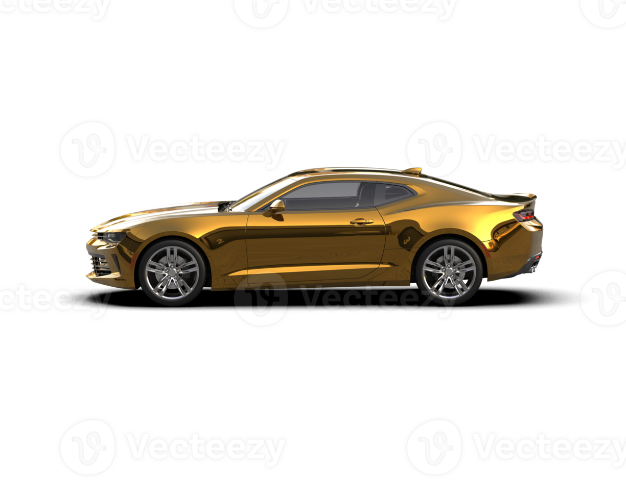 Realistic sport car isolated on background. 3d rendering - illustration png