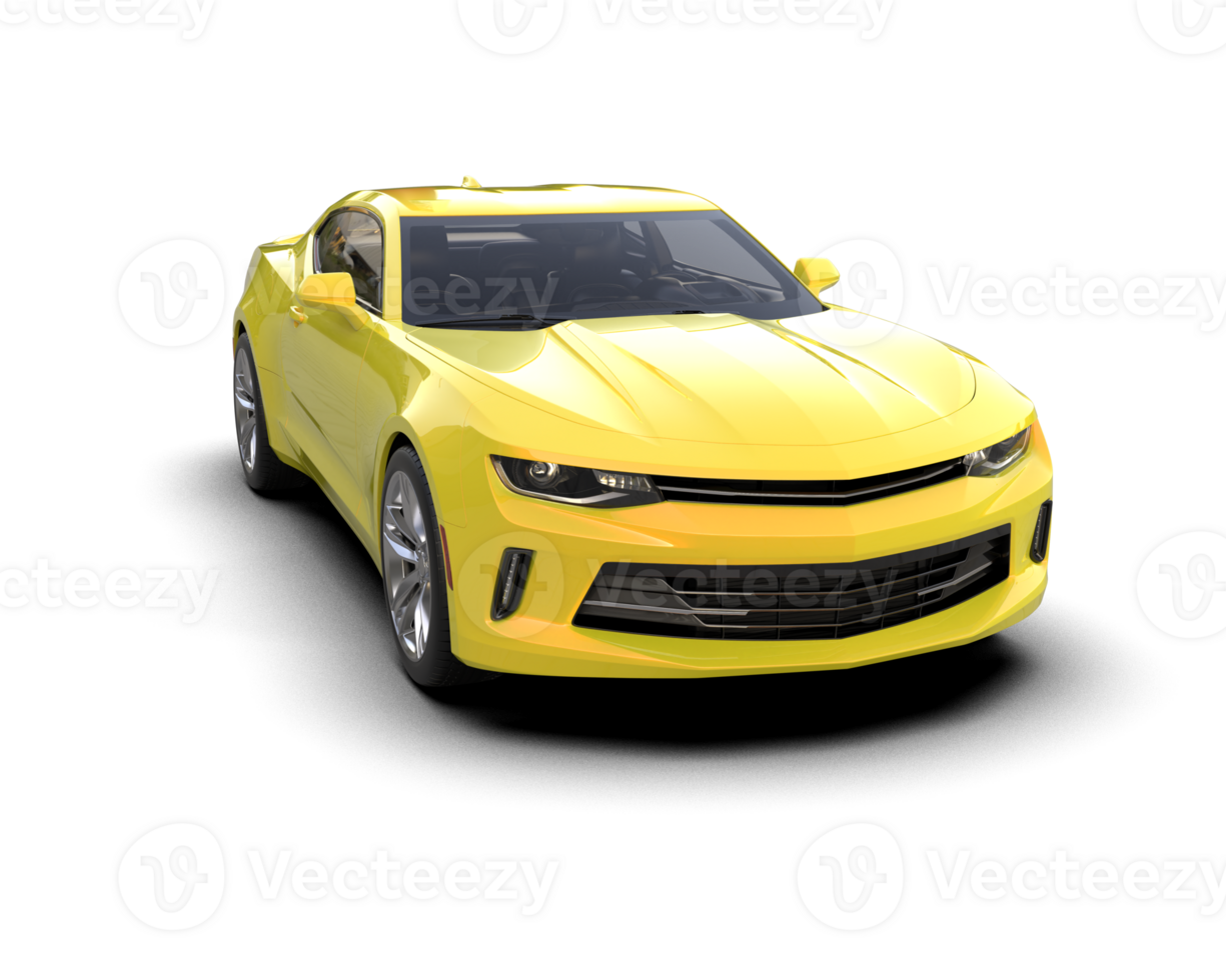 Realistic sport car isolated on background. 3d rendering - illustration png