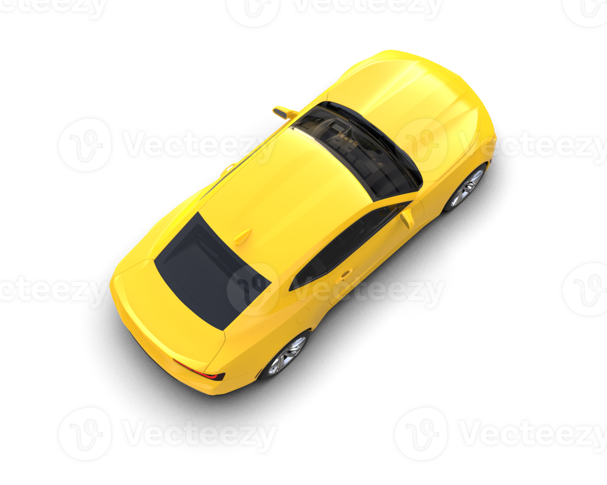 Realistic sport car isolated on background. 3d rendering - illustration png