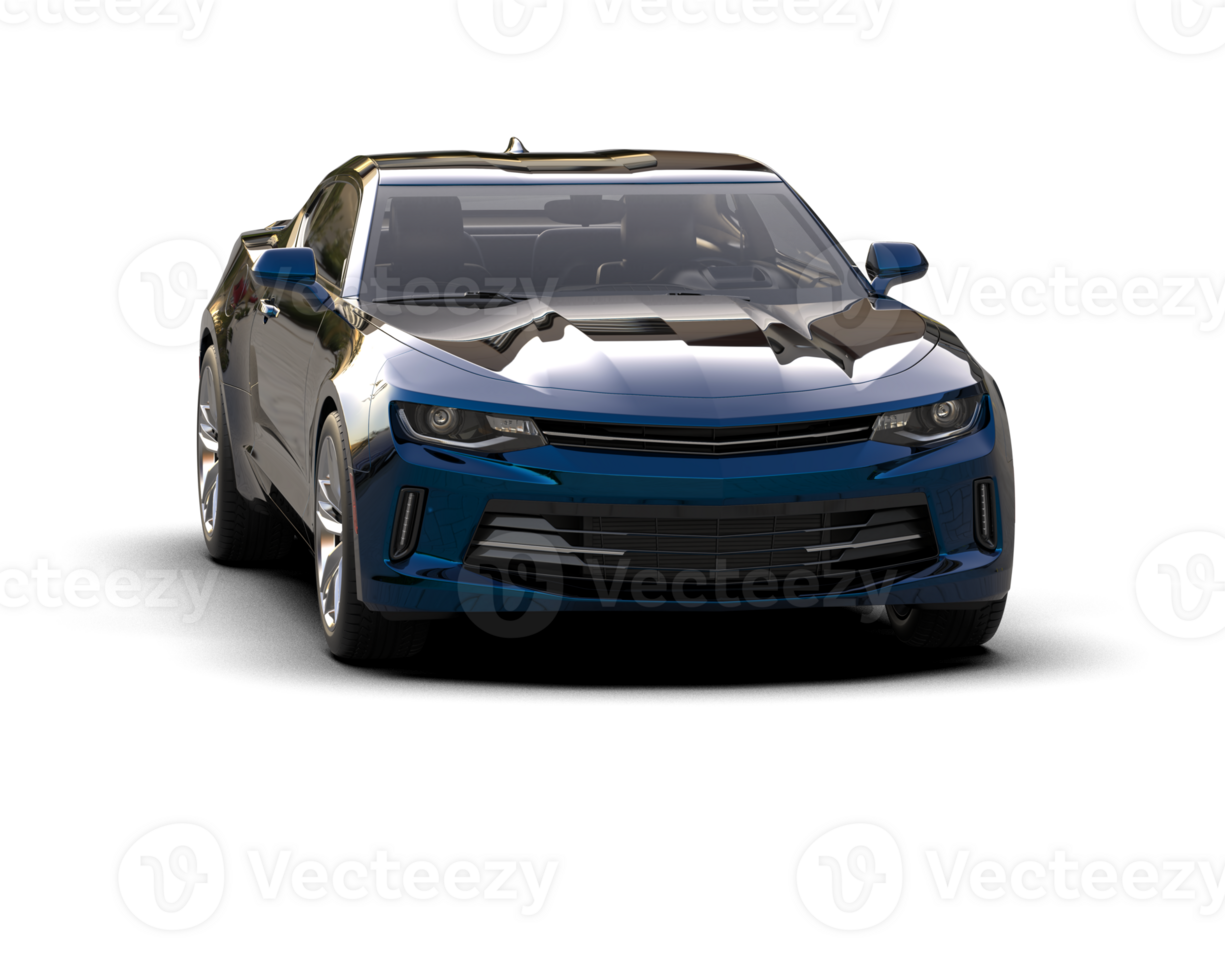 Realistic sport car isolated on background. 3d rendering - illustration png