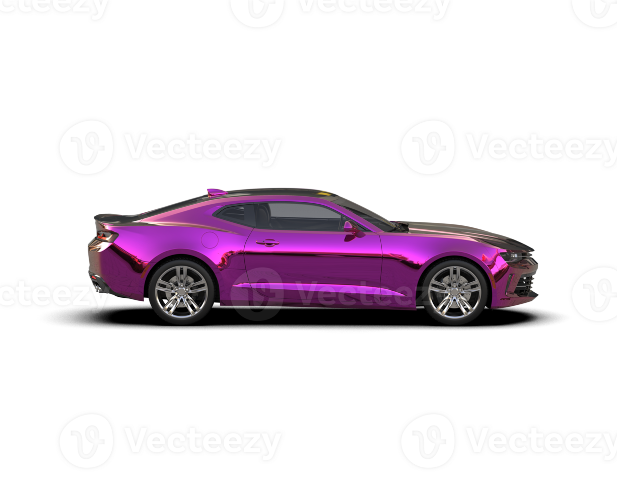 Realistic sport car isolated on background. 3d rendering - illustration png