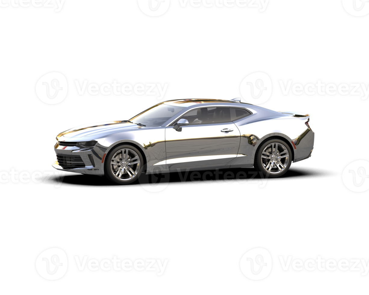 Realistic sport car isolated on background. 3d rendering - illustration png